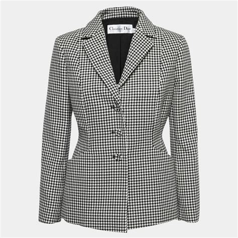 houndstooth blazer dior homme|30 Montaigne Bar Jacket Black and White Single.